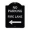 Signmission No Parking Fire Lane W/ Left Arrow Heavy-Gauge Aluminum Architectural Sign, 24" x 18", BS-1824-23736 A-DES-BS-1824-23736 - alternate 1